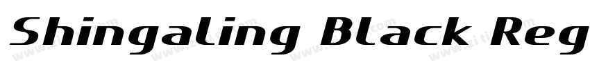 Shingaling Black Reg字体转换